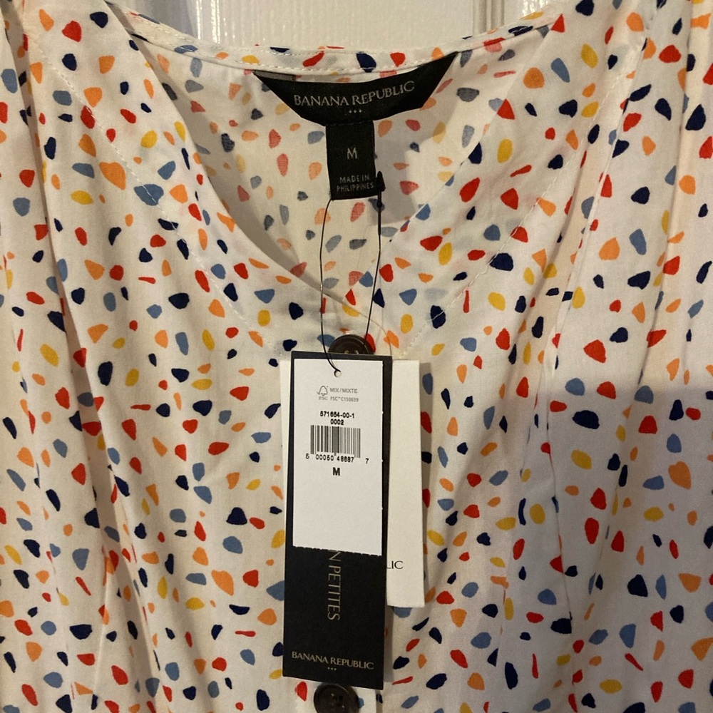 NWT Banana Republic Button Front Dress Size Medium